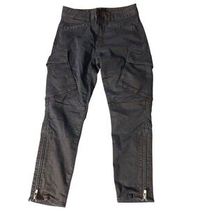 J Brand Mid Rise Skinny Jeans Dark Blue Denim Ankle Zippers Size 24